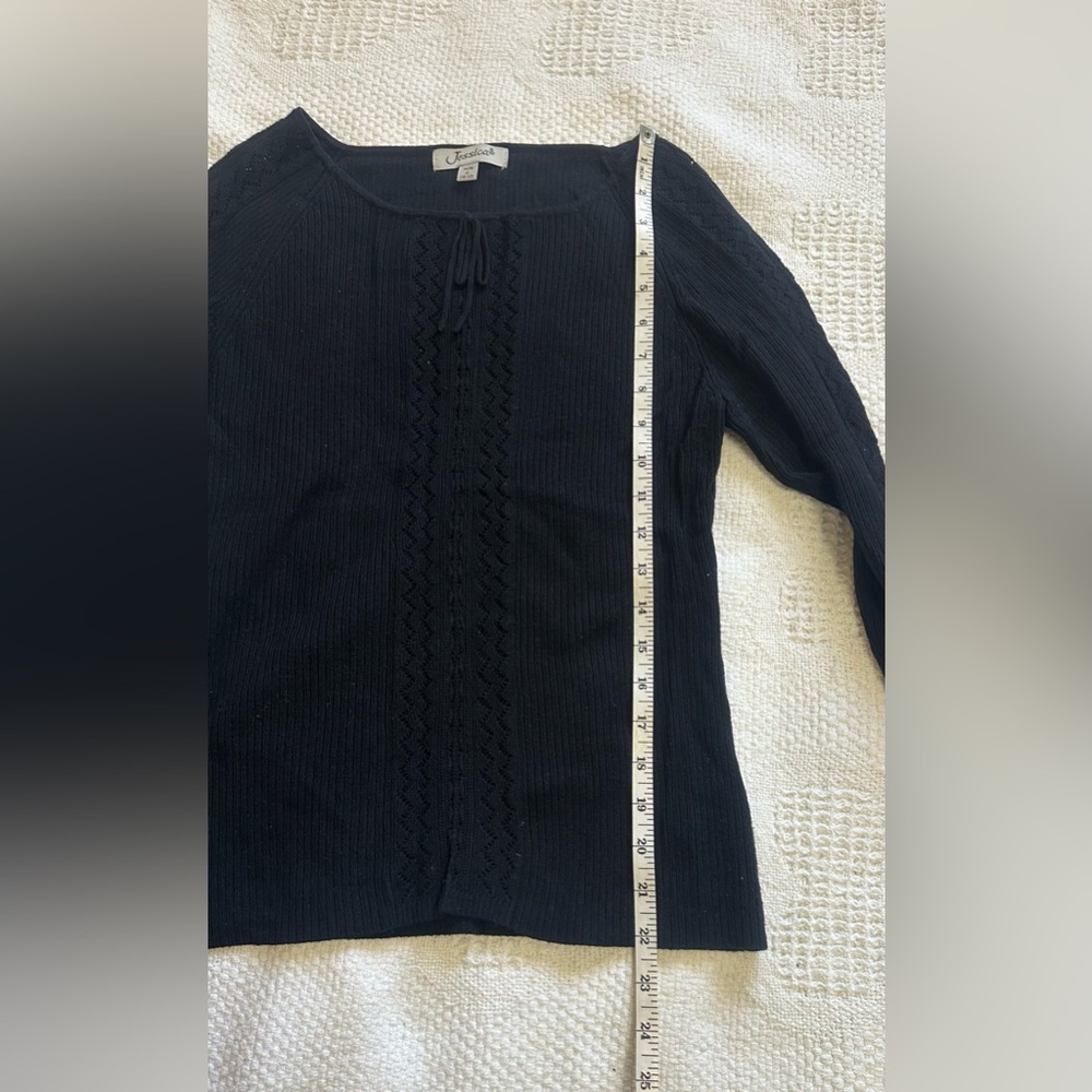 Jessica Knitted Black Top - Picture 6 of 7